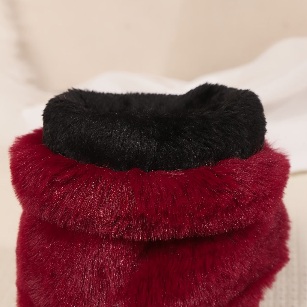 Bottes Femme Peluche, Revers Fausse Fourrure, vue 10