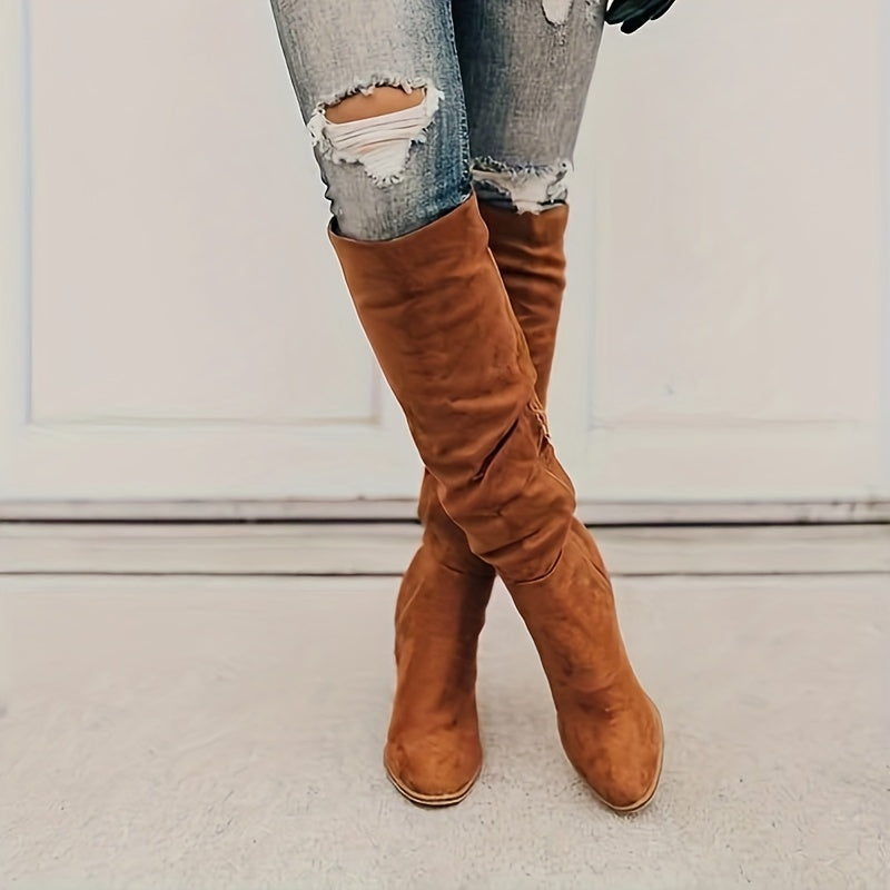Bottes Hautes Femme Flanelle, Fermeture Zip, vue 7