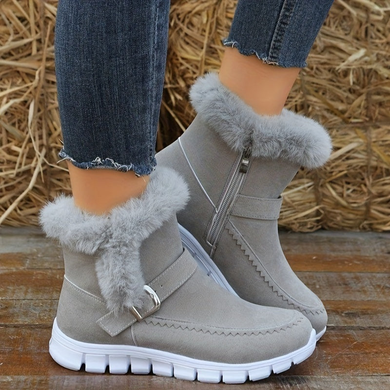 Bottines Femme Cheville, Fourrure Synthétique, vue 9