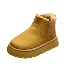 Bottines Chelsea Plateforme Femme, 4 Coloris – coloris camel