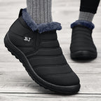 Bottines de Neige Femme, Antidérapantes, à Enfiler – coloris noir