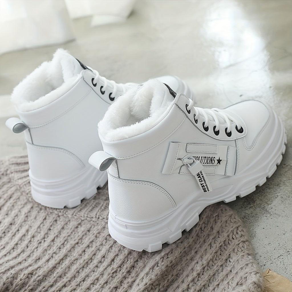 Bottines Femme Similicuir, Plateforme à Lacets, vue 16