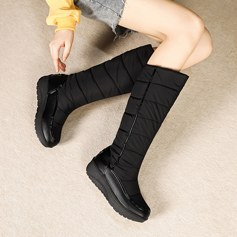 Bottes Femme Matelassées Similicuir, Montante, vue 10