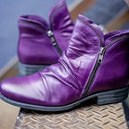 Bottines Femme Double Zip, Talon Bas