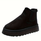 Bottines Femme Chelsea, Plateforme, Revers Fourré, vue 2