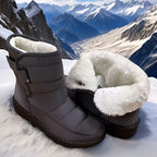 Bottines Femme Matelassées, Fermeture Auto-Agrippante – coloris gris