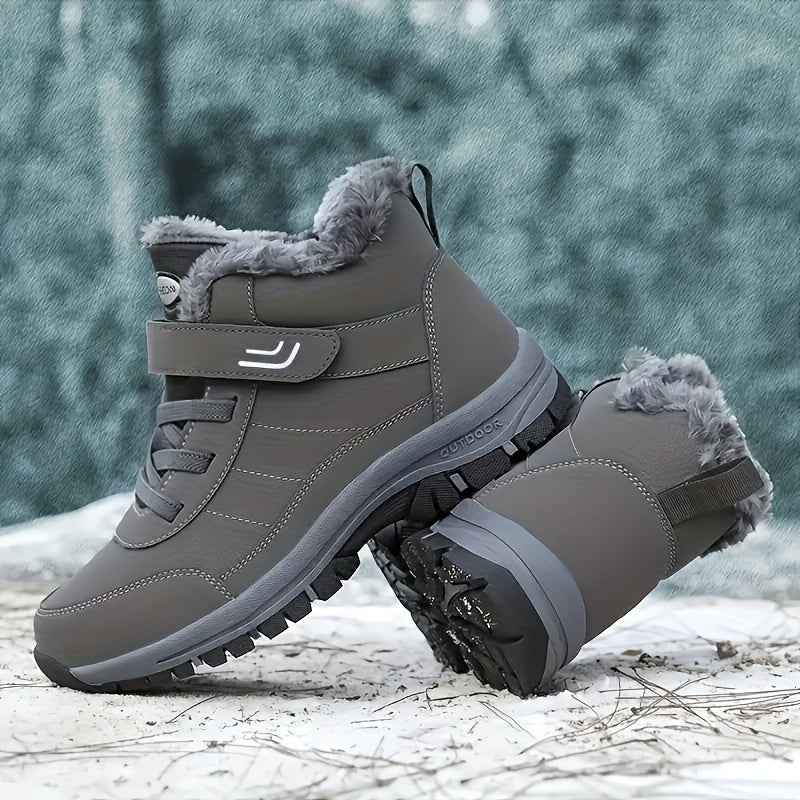 Bottines Femme Outdoor Similicuir, Auto-Agrippante