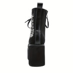 Bottes Plateforme Femme Gothiques, Flanelle, vue 10