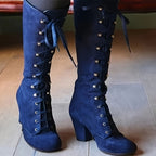 Bottes Femme Hautes à Lacets, Flanelle, vue 3