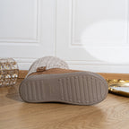 Chausson Botte Femme Maille Torsadée, Doublure Peluche, vue 8
