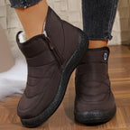 Bottines de Neige Femme Courtes, Zip, Jusqu'au 43