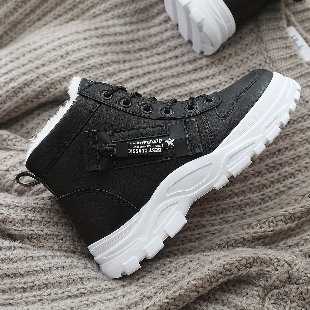Bottines Femme Similicuir, Plateforme à Lacets, vue 14