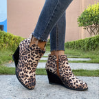 Bottines Femme Talon Compensé, Flanelle