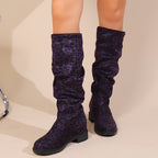 Bottes Hautes Femme Imprimé Léopard, Talon Bas, vue 15