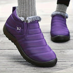 Bottines de Neige Femme, Antidérapantes, à Enfiler – coloris violet