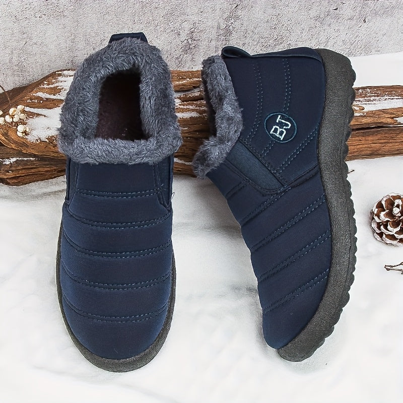 Bottes Hiver Femme à Enfiler, Col Fausse Fourrure, vue 7