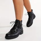 Bottes Femme Western Similicuir, Col Tricoté, vue 14