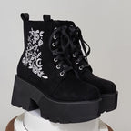 Bottes Plateforme Femme Gothiques, Flanelle, vue 15