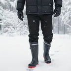 Bottes de Pluie Femme Doublées, PVC, Cordon de Serrage