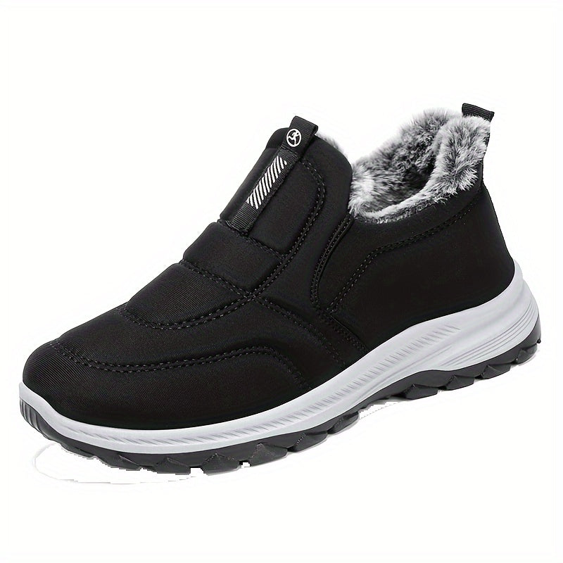 Bottines Fourrées Femme Basses, à Enfiler, Style Basket