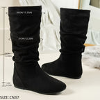 Bottines Femme Zip Latéral, Talon Plat