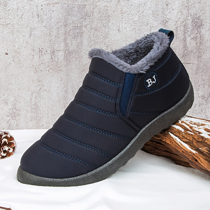 Bottes Hiver Femme à Enfiler, Col Fausse Fourrure, vue 4