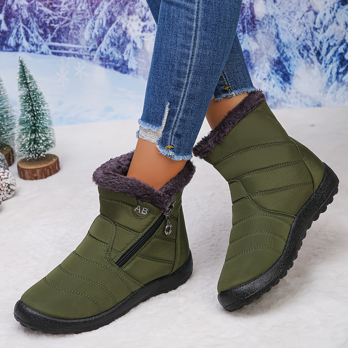 Bottes Fourrure Femme, Zippées, 9 Coloris, vue 14