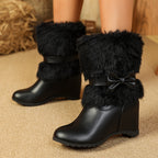 Bottes Cavalières Femme Similicuir, Nœud, vue 10