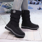 Bottes de Neige Femme Matelassées, Zip, Blanc ou Noir, vue 3