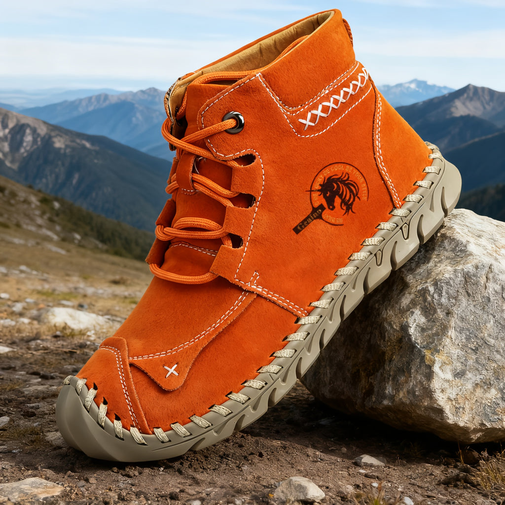 Bottines Femme Colorées, Semelle Crantée – coloris orange