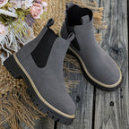 Bottes Chelsea Femme Similicuir Mat, Semelle Crantée, vue 12
