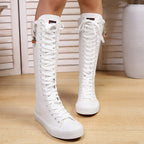 Bottes Montantes Femme à Lacets, Style Baskets, vue 13