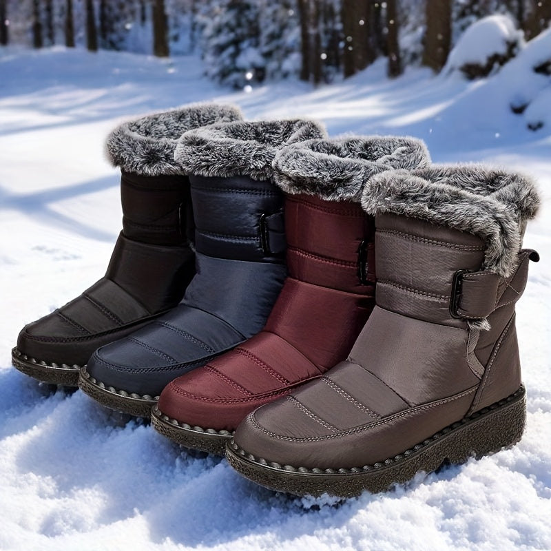 Bottes Chaudes Femme, Grandes Tailles jusqu'au 44 – coloris noir
