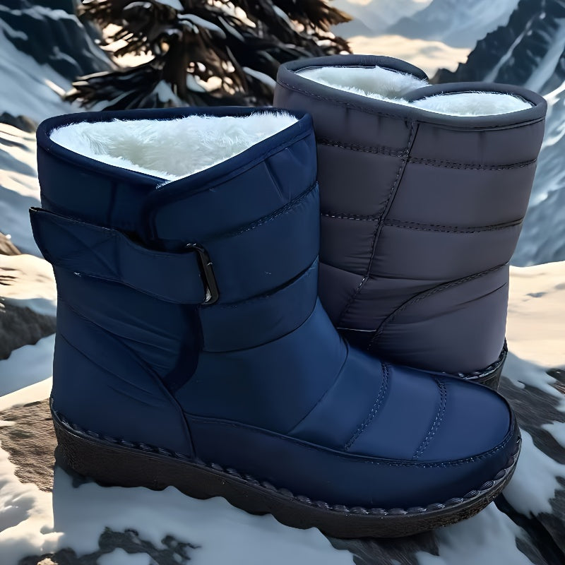 Bottines Femme Matelassées, Fermeture Auto-Agrippante, vue 4