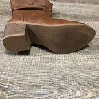 Bottes Cowboy Femme Similicuir, Tige Froncée, vue 3