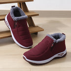 Bottines Femme Flanelle, Antidérapantes, à Enfiler, vue 8