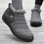Bottines de Neige Femme, Antidérapantes, à Enfiler – coloris gris