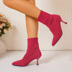 Bottes Chaussettes Femme, Talon Aiguille, vue 9
