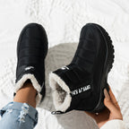 Bottes de Neige Femme Matelassées, Doublure Polaire – coloris noir