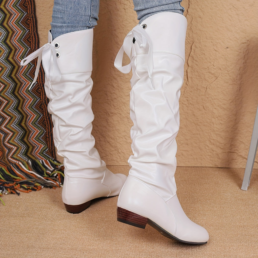 Bottes Cuissardes Femme, Talon Bas, vue 9