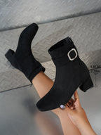 Bottines Femme Bout Carré, Talon Bloc, vue 3