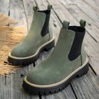 Bottes Chelsea Femme Similicuir Mat, Semelle Crantée, vue 9