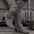 Bottes Femme Hautes, Brides à Boucle, Aspect Suédé, vue 6