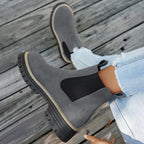 Bottes Chelsea Femme Similicuir Mat, Semelle Crantée, vue 13