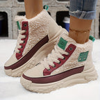 Bottines Femme à Lacets, Semelle Plateforme – coloris bordeaux
