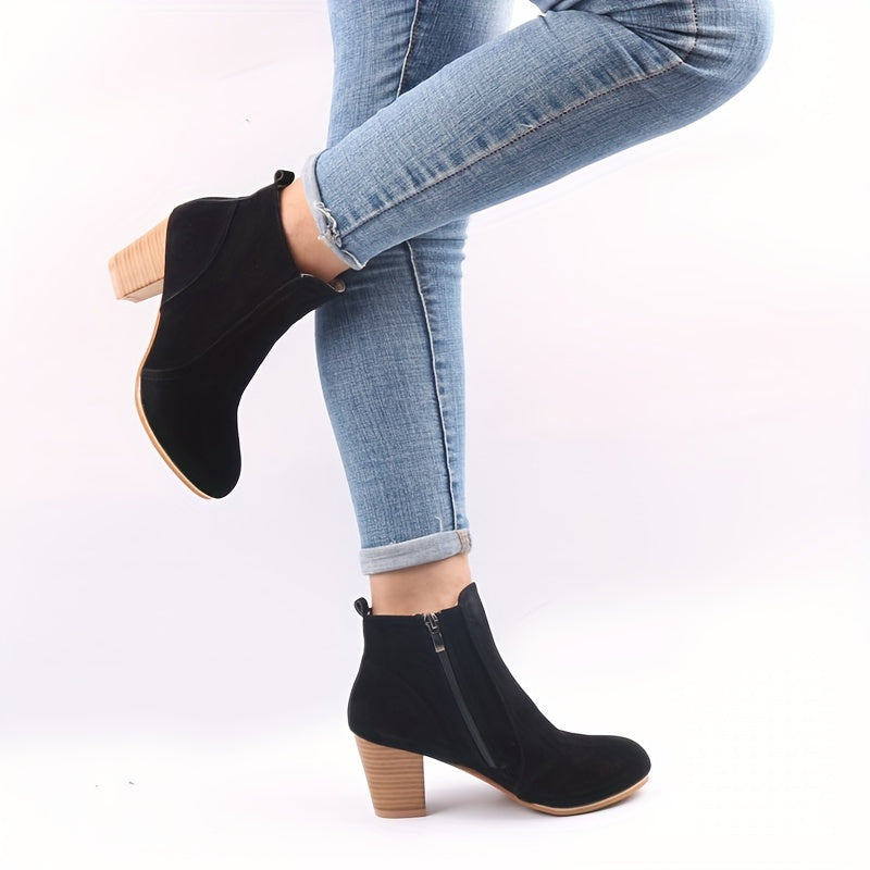 Bottines Femme Talon Haut, Fermeture Latérale, vue 6