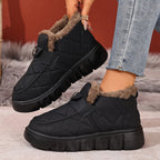 Bottes de Neige Femme Courtes Matelassées, Col Fourrure, vue 9