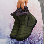 Bottes Fourrure Femme, Zippées, 9 Coloris – coloris vert olive