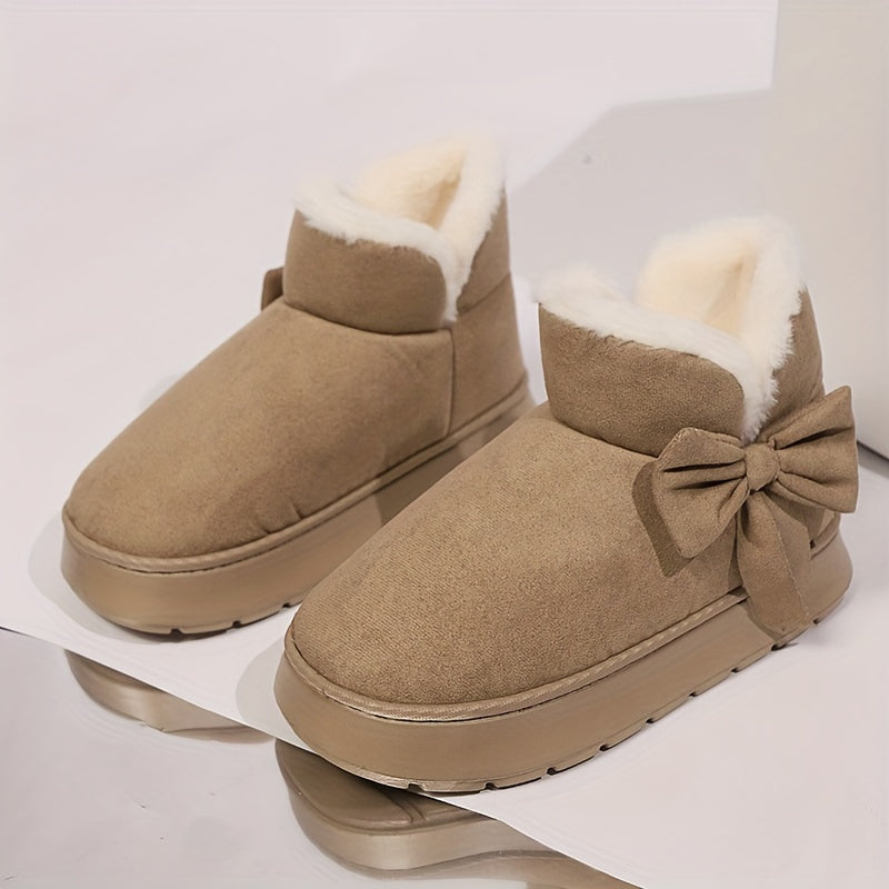 Chausson Botte Femme Nœud Décoratif, Plateforme, vue 6