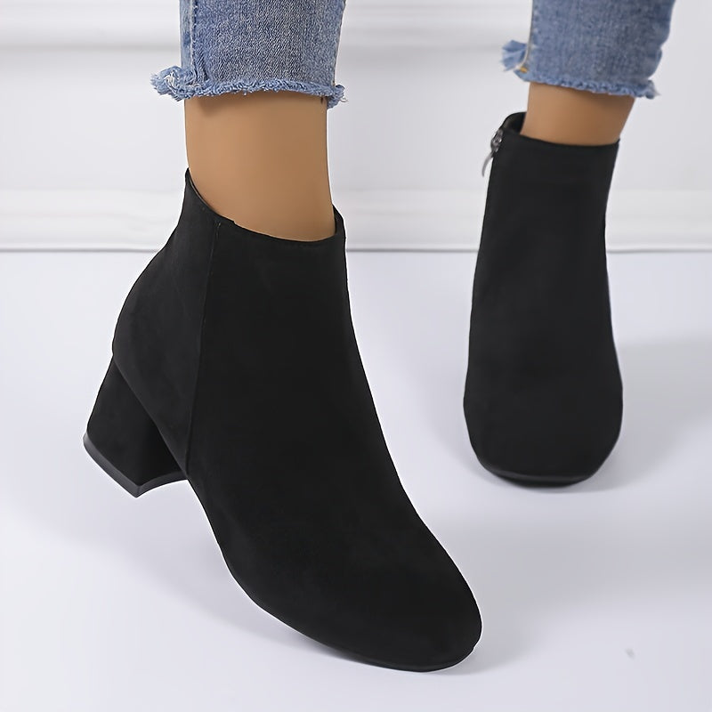 Bottines Femme Marron Foncé, Fermeture Zip Latérale, vue 4
